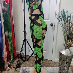 Sheer Fitted Two Piece